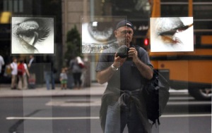 Self-portrait on Madison ave.  Exclusive Photos by Lawrence Schwartzwald
